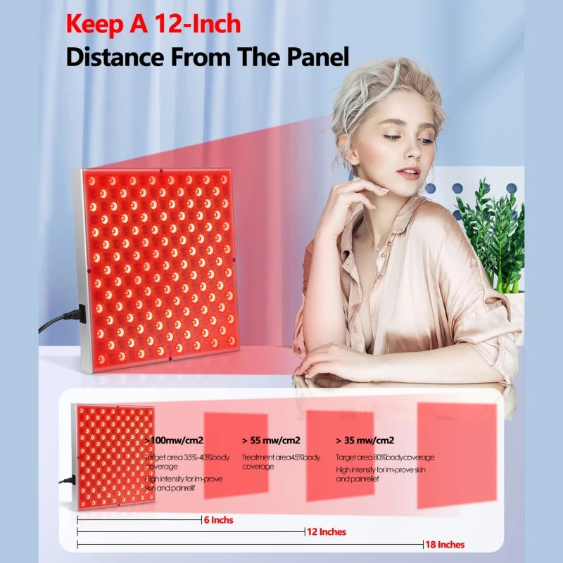 225-LED Red & Near-Infrared Light Therapy Panel | 660nm + 850nm